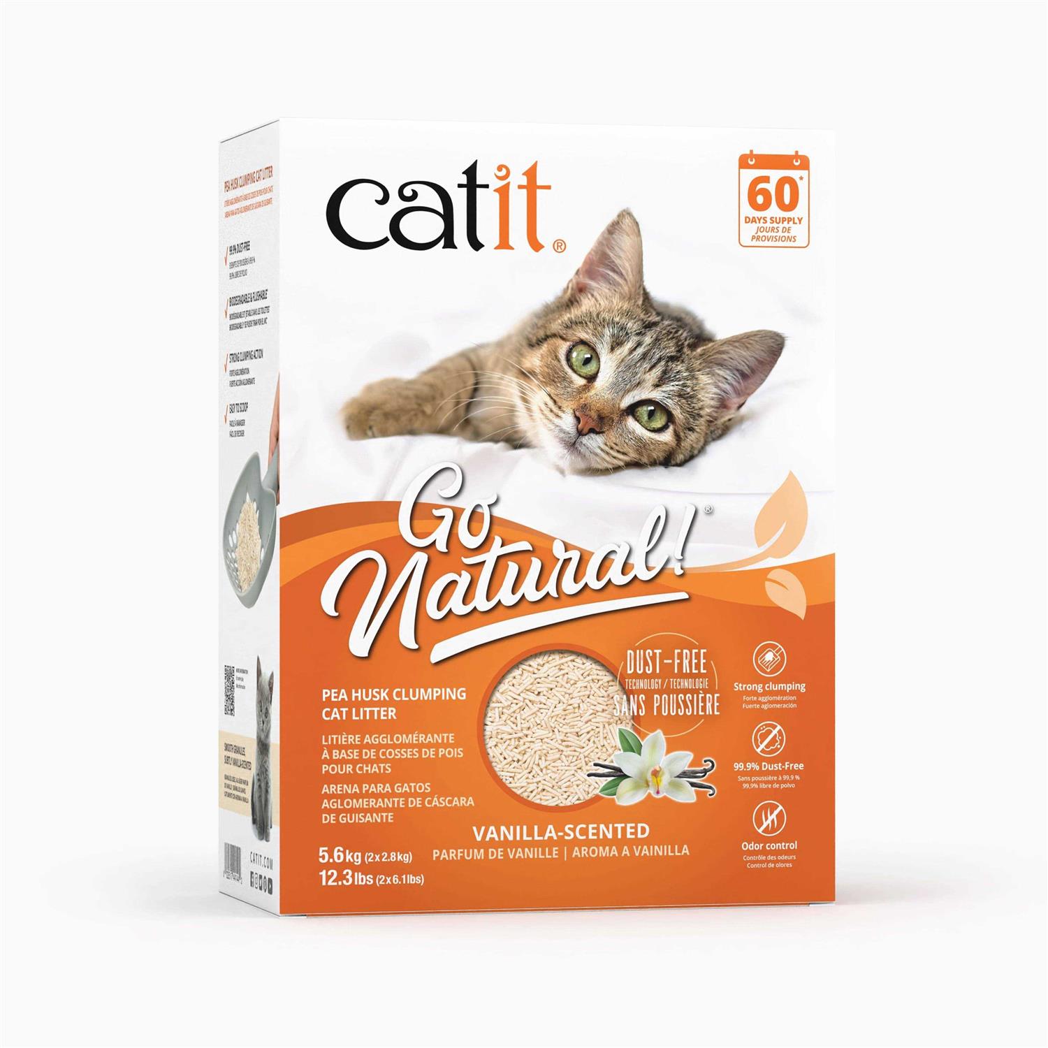 Catit Go Natural Pea Husk Clumping Cat Litter