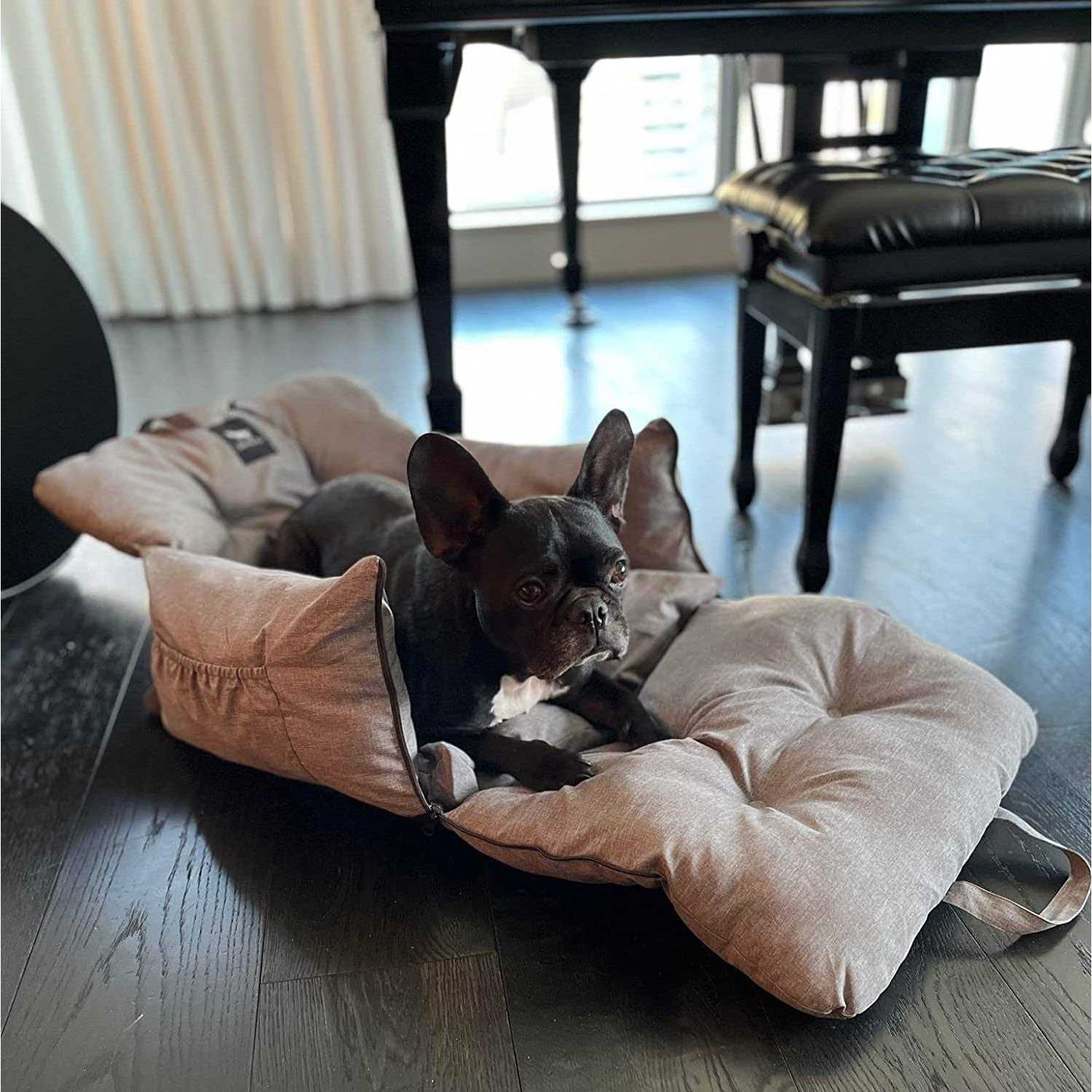 JACKO & CO Premium Dog Car Seat & Booster Seat for Small & Medium Pets Under 35lbs