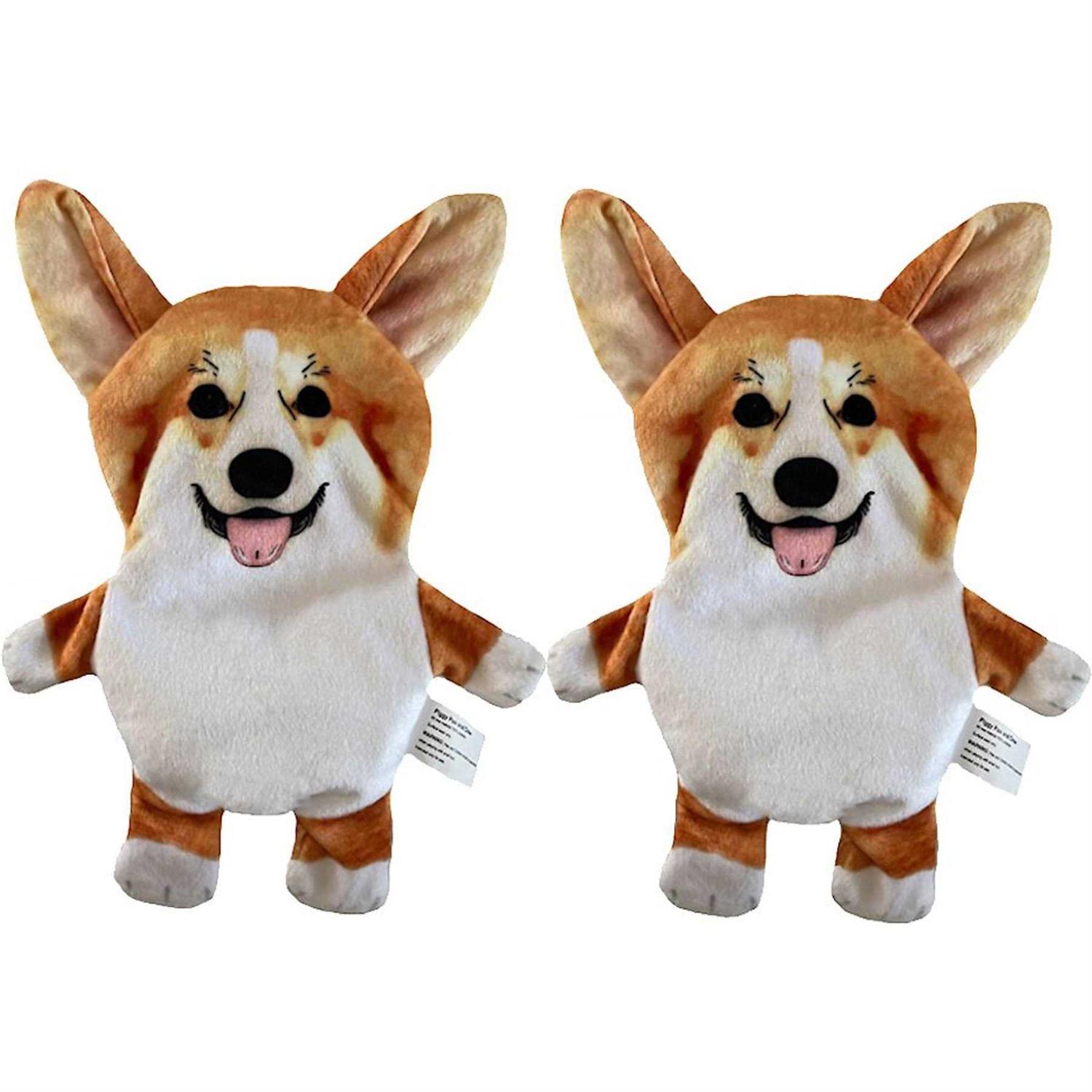 Piggy Poo and Crew Corgi Paper Crinkle Squeaker Toy