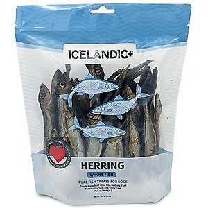 Herring Whole Fish Dog Treats – Fresh From Iceland – Icelandic+ 9-oz Bag