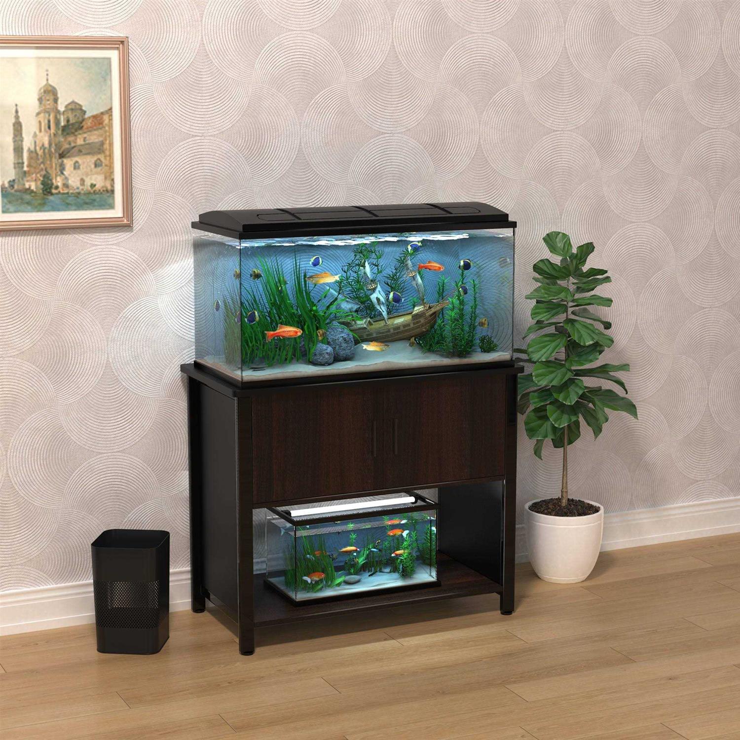 GDLF Fish Tank Stand Metal Aquarium Stand with Cabinet