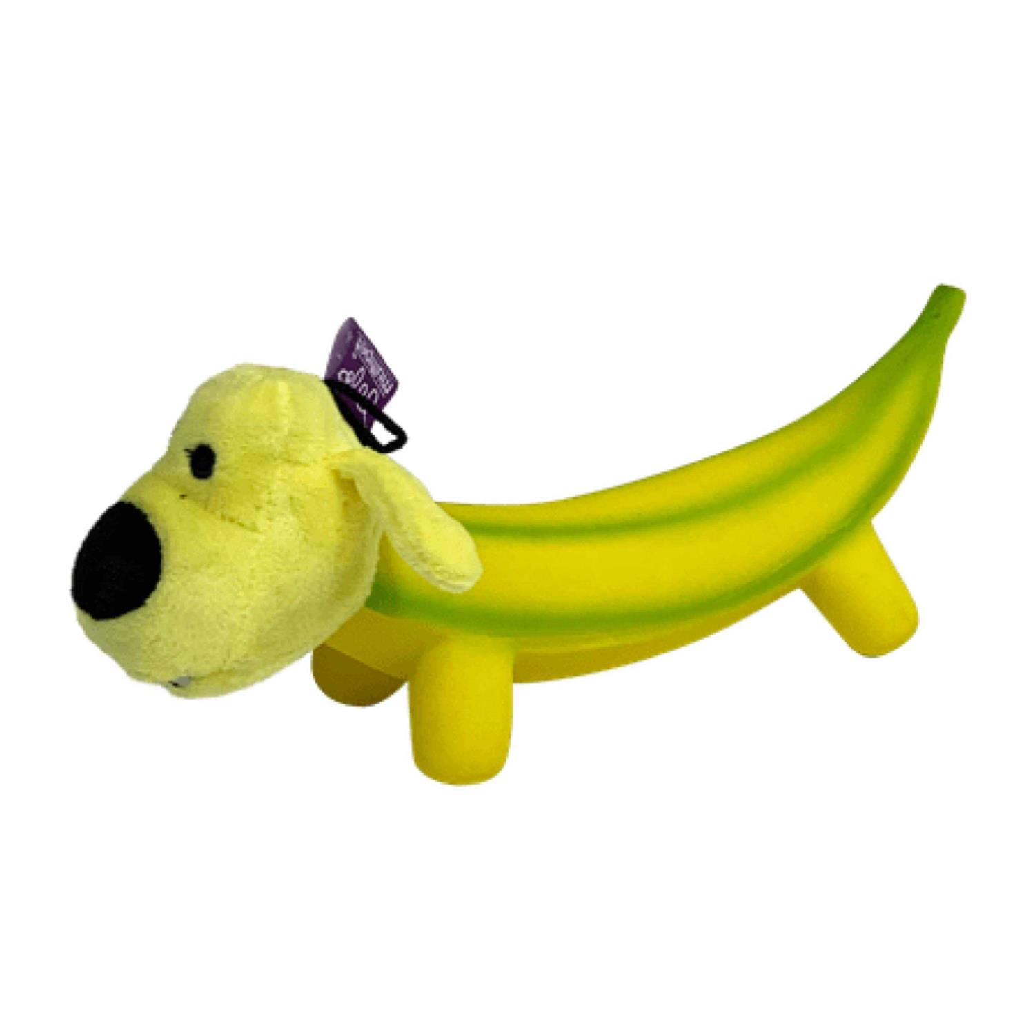 Multipet Smiling Dog Loofa Pals Latex Plush Dog Toy