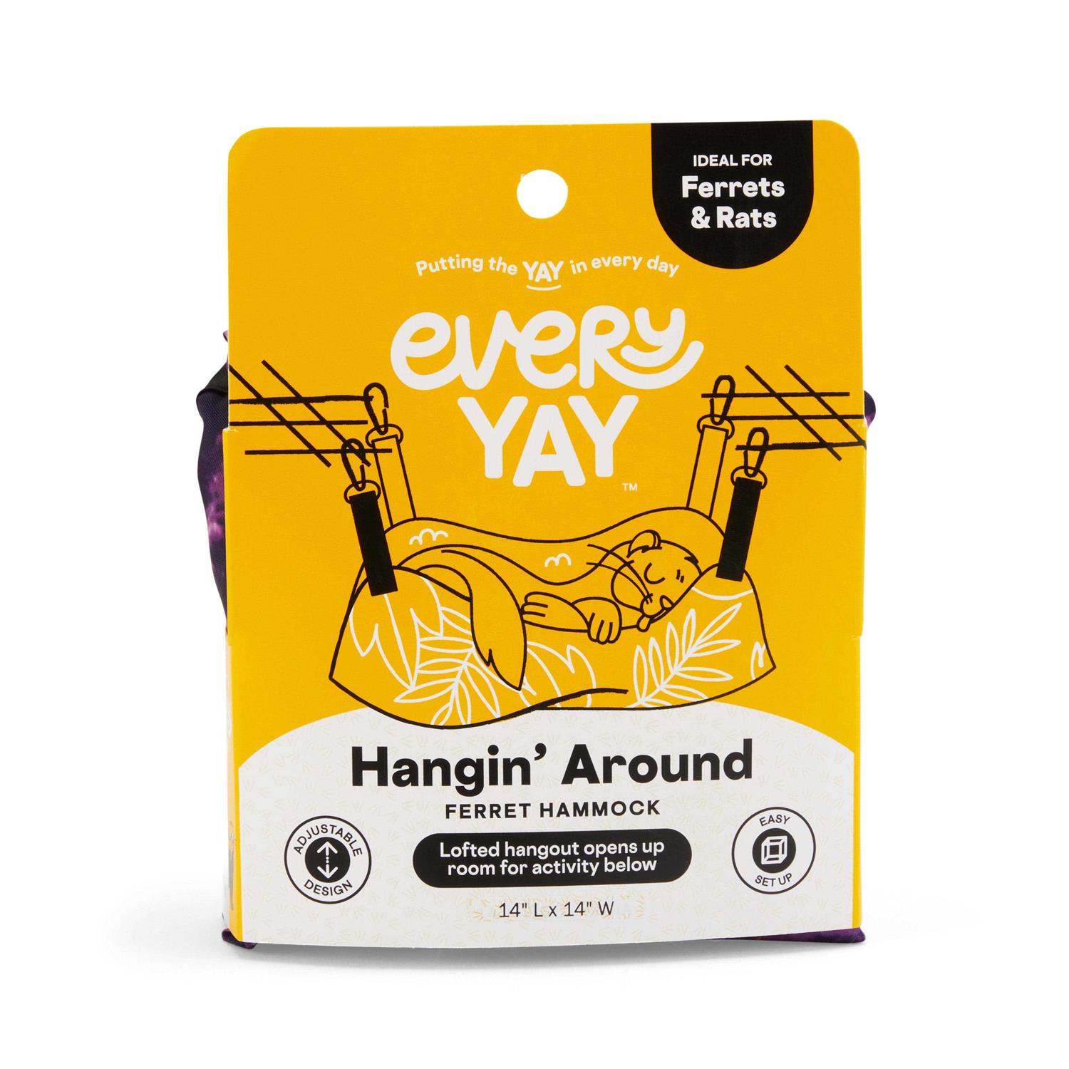 EveryYay Hangin’ Around Reversible Ferret Hammock