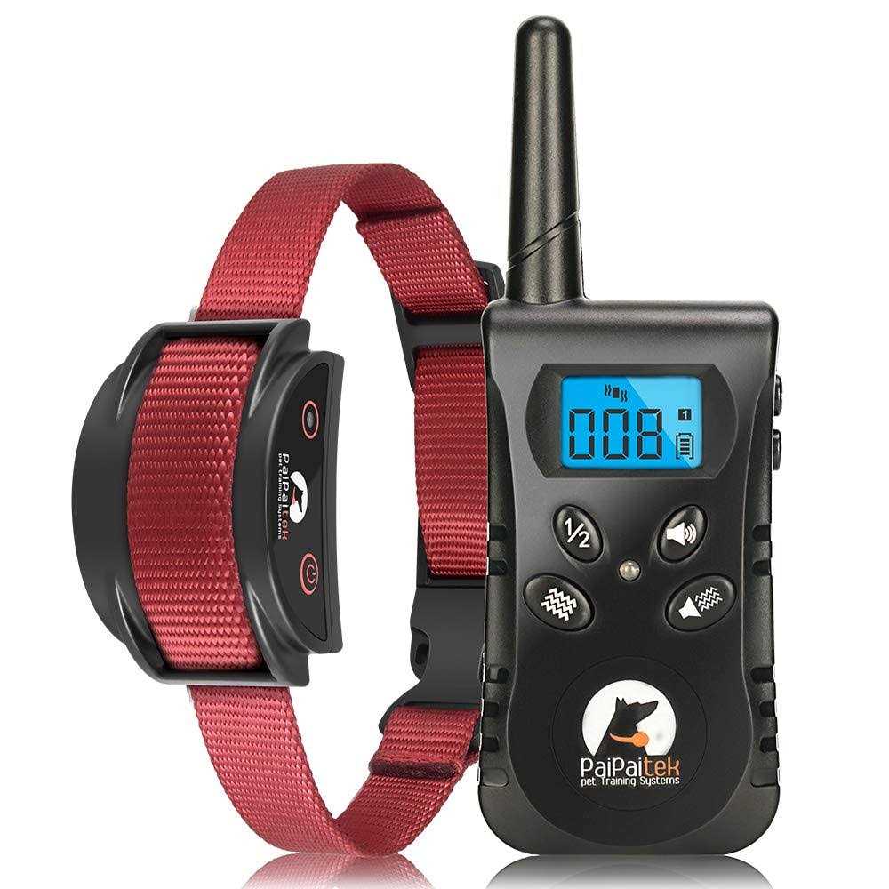 Paipaitek No Shock Dog Training Collar with Remote Vibration Collar Dogs Dogs