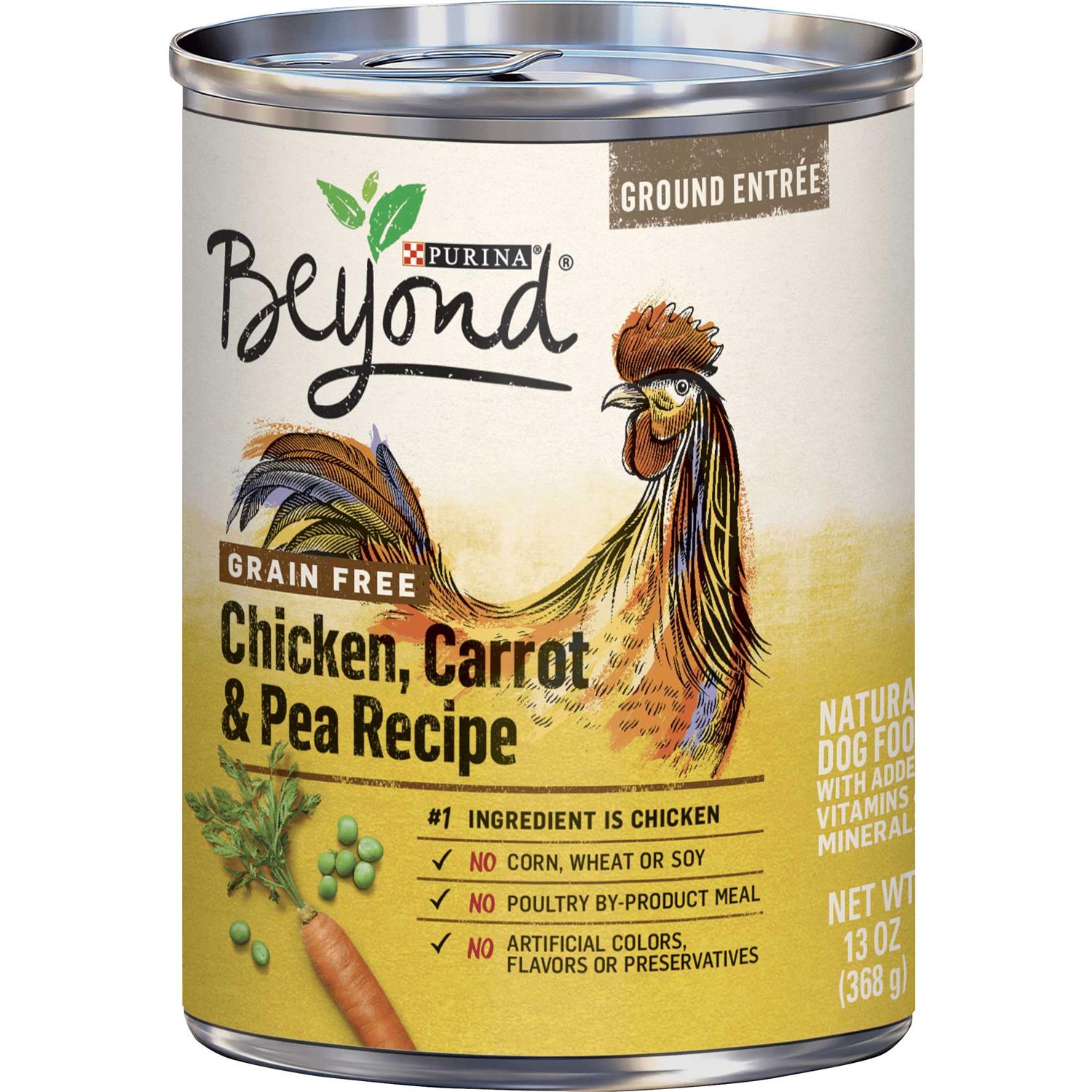 Purina Beyond Chicken, Carrot & Pea Canned Dog Food, 13-oz, 12 ct