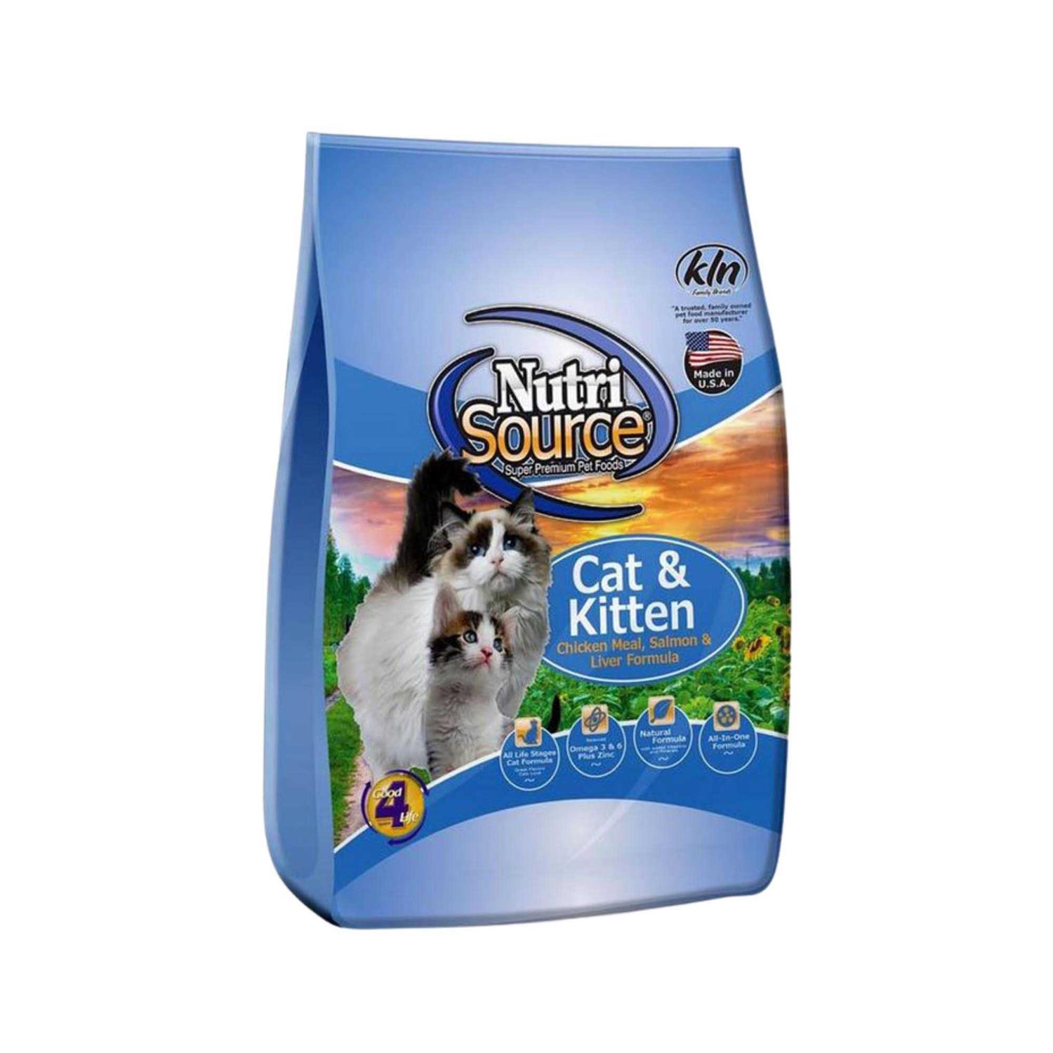 NutriSource Chicken/Salmon/Liver Dry Cat & Kitten Food