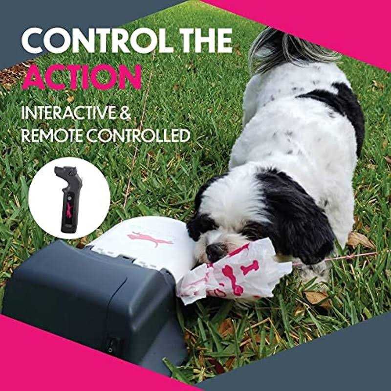 SwiftPaws Home Original Remote-Control Chase Toy for Dogs Flag Lure Course