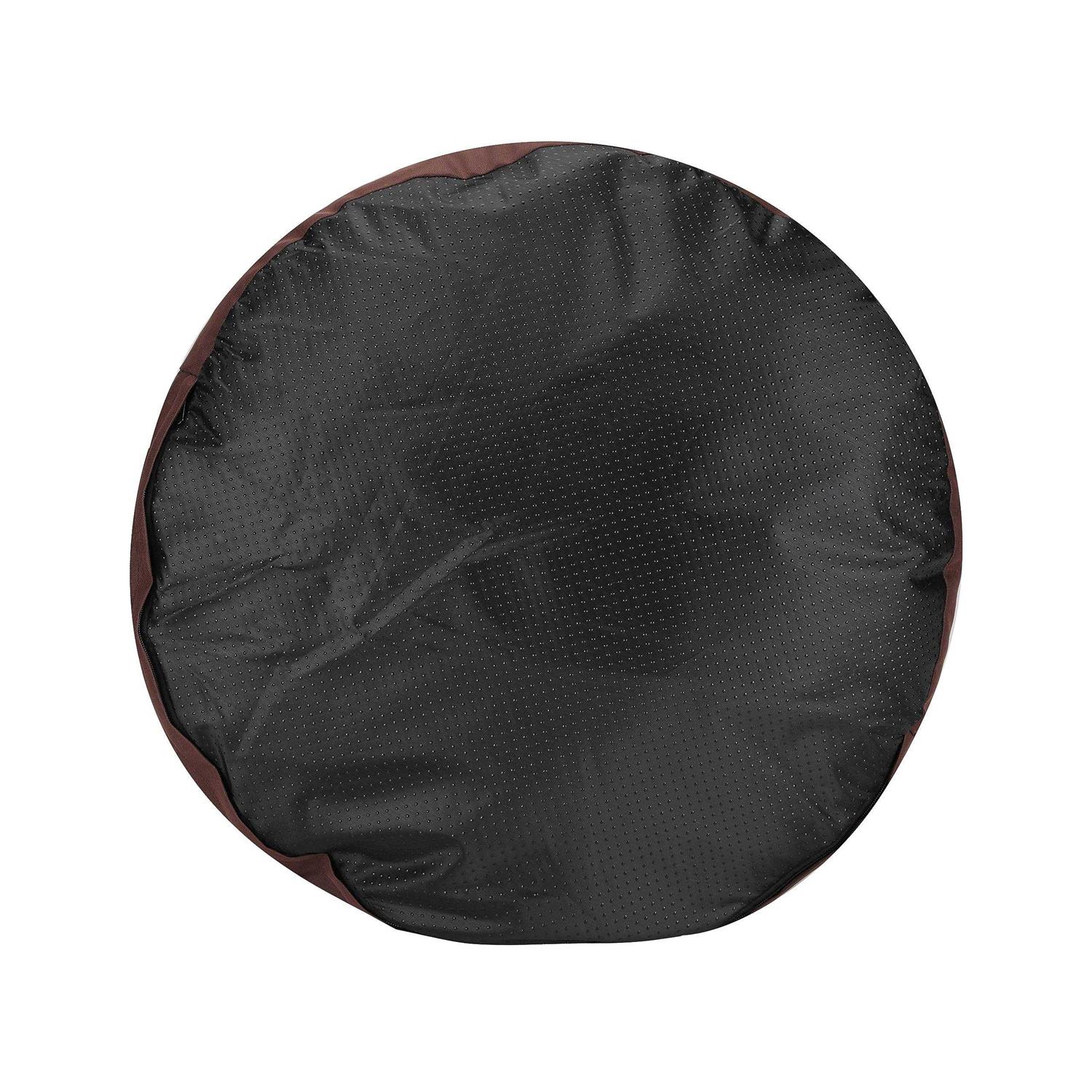 Long Rich Durable Oxford to Sherpa Pet Cave and Round Pet Bed, 25, with Removable Top and Insert