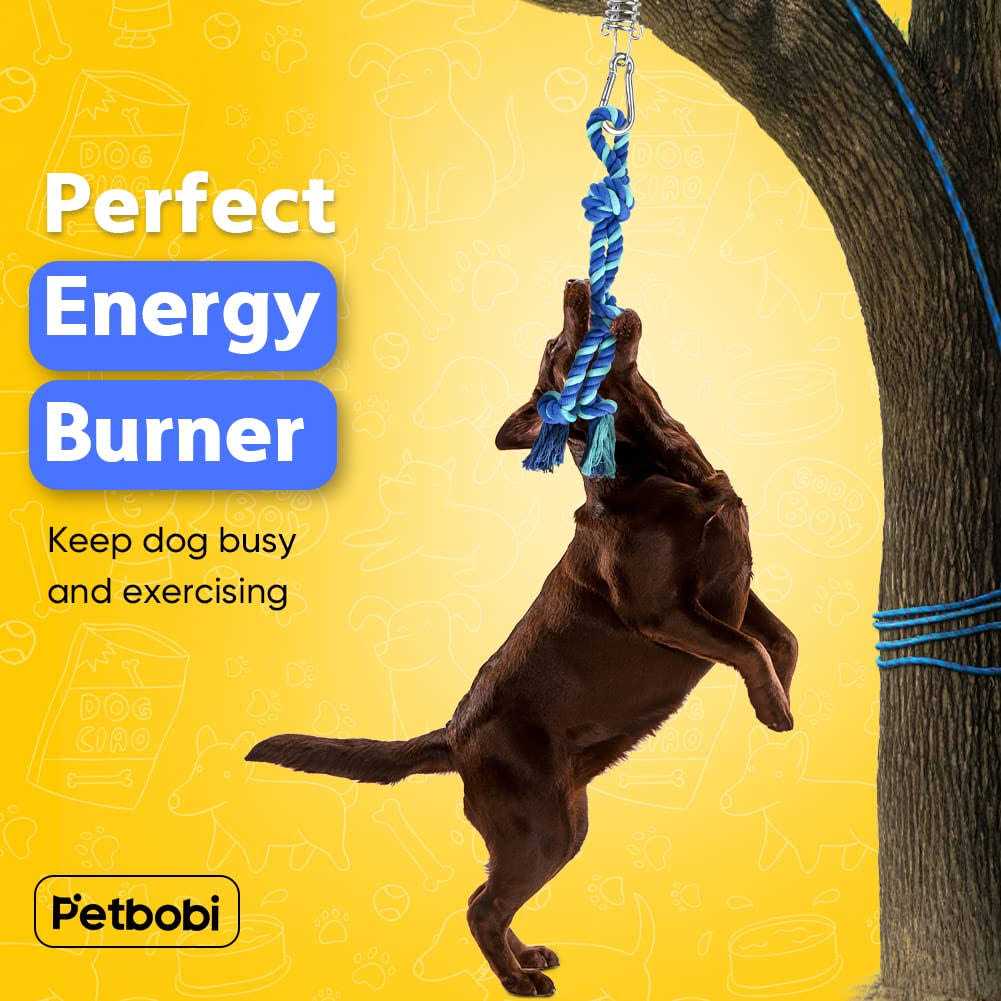 Petbobi Bungee Dog Toy Tree Tug Toy for Pitbull Interactive & Exercise