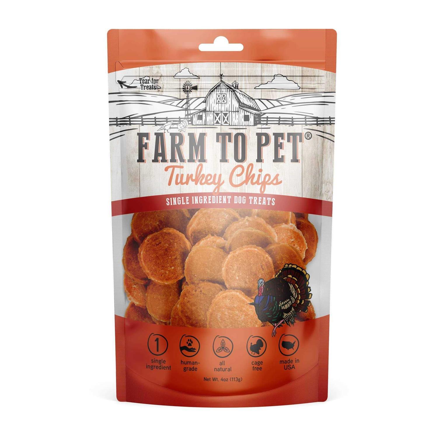 Farm to Pet Turkey Chips Dog Treats