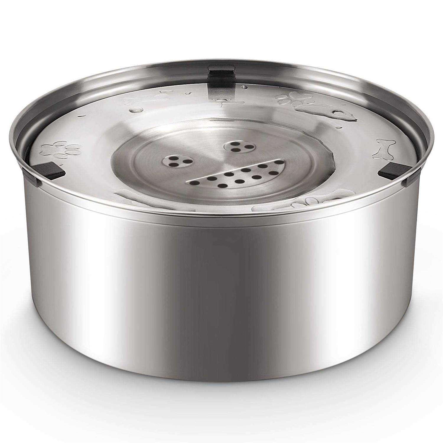 Joytale 3L Stainless Steel No Spill Water Bowl for Dogs