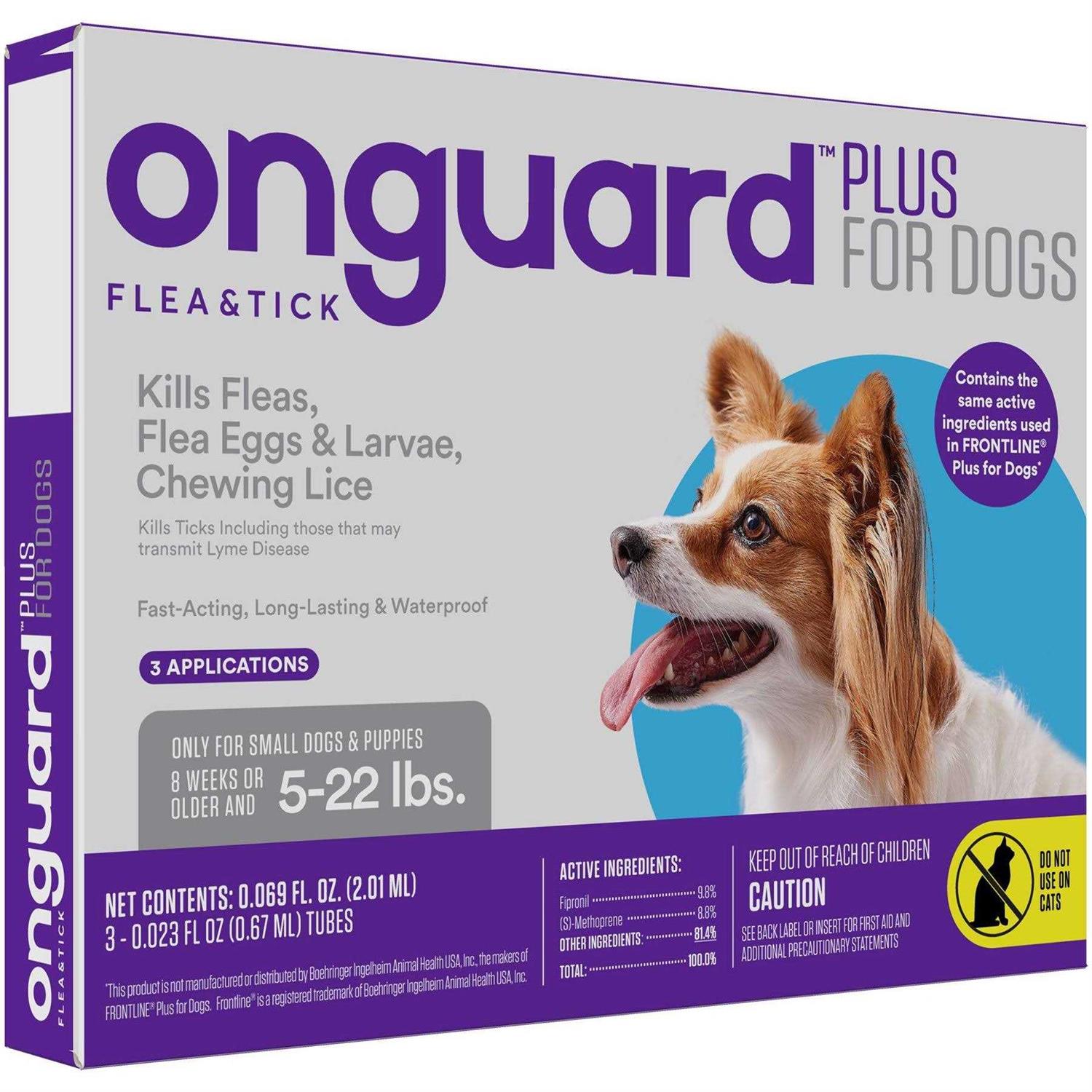 Onguard Plus Flea & Tick Spot Treatment for Dogs