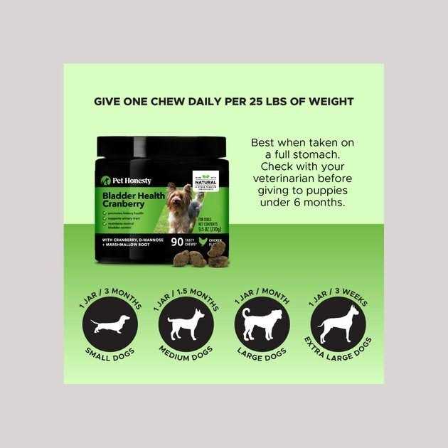 Pet Honesty Bladder Health Cranberry Dog Chews