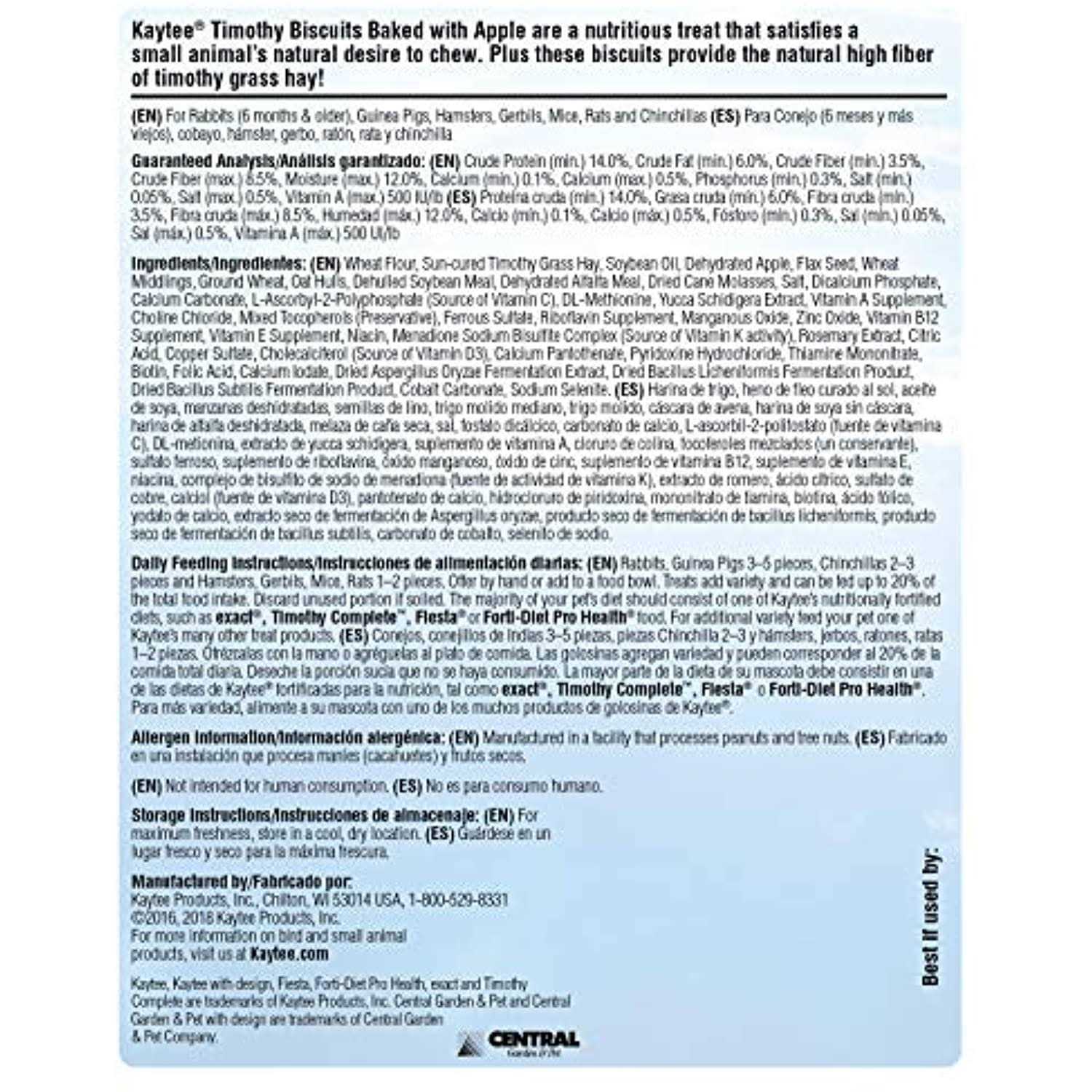 Kaytee Timothy Biscuits Baked Treat