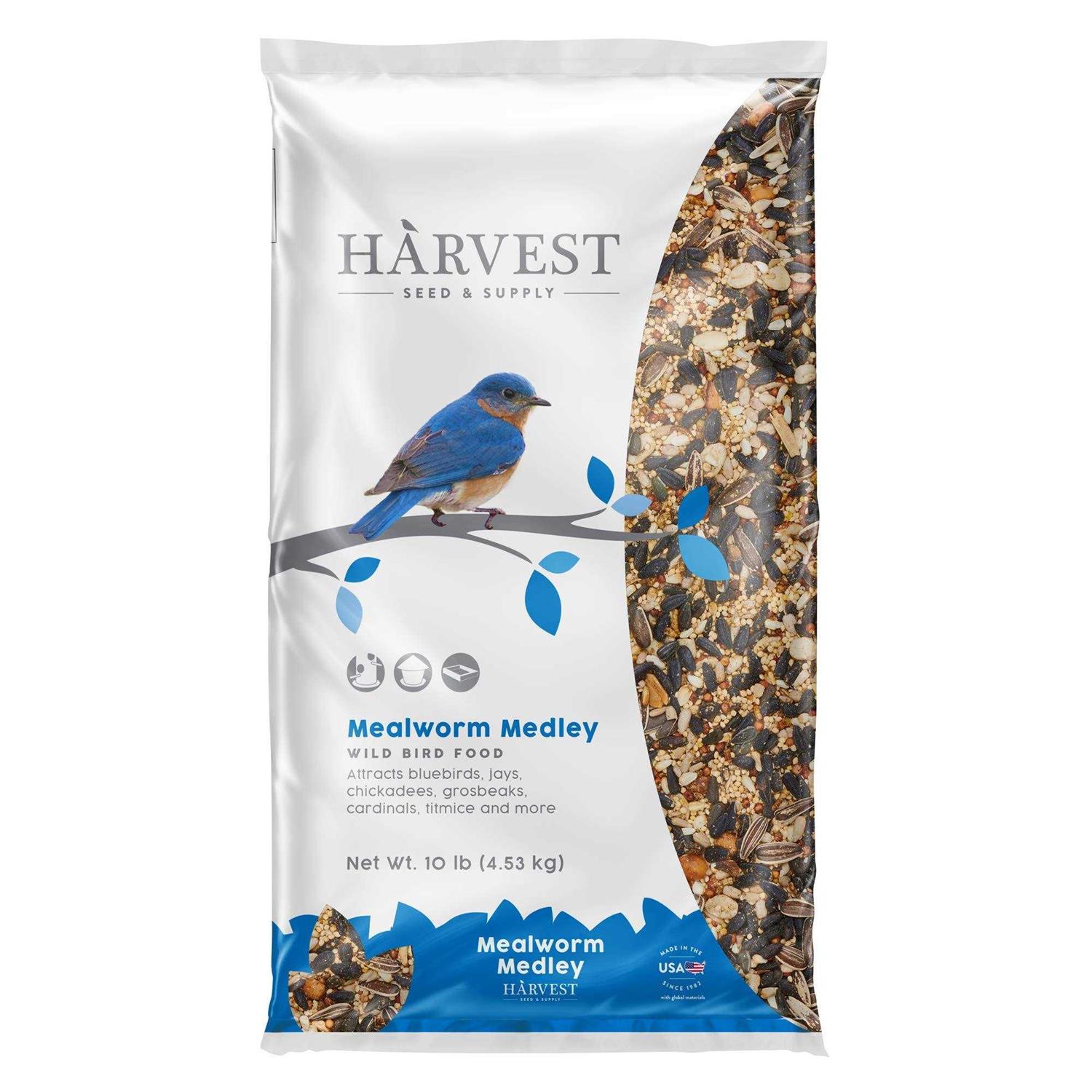 Harvest Seed & Supply Mealworm Medley Wild Bird Food, Blend