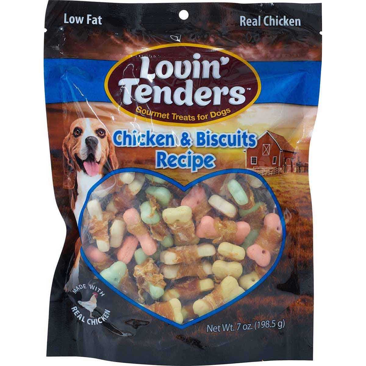 7-ounce Lovin’ Tenders Chicken Breast & Biscuits Dog Treat