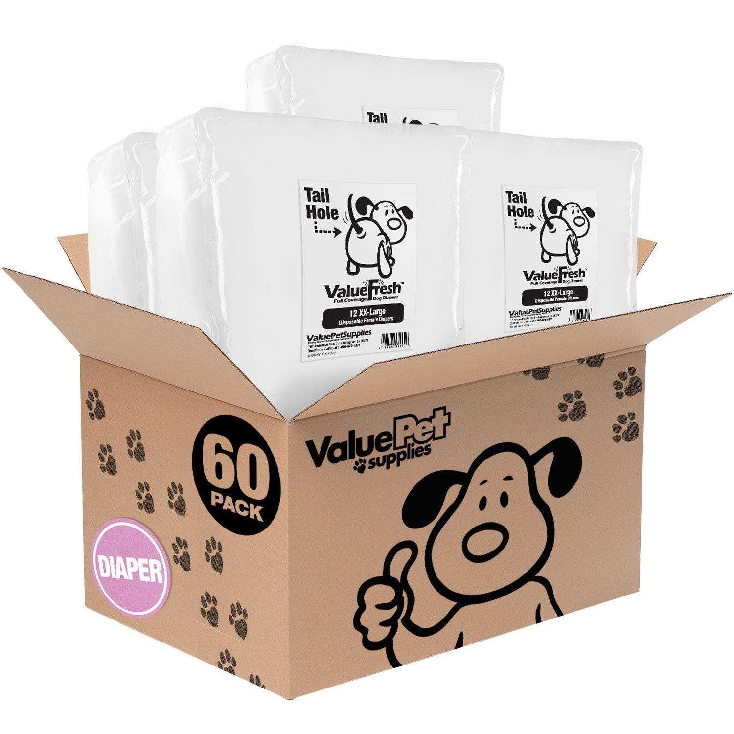 ValueFresh Female Dog Disposable Diapers