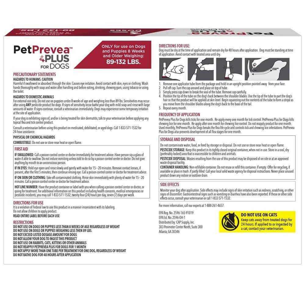 PetPrevea Plus Flea Tick for Dogs