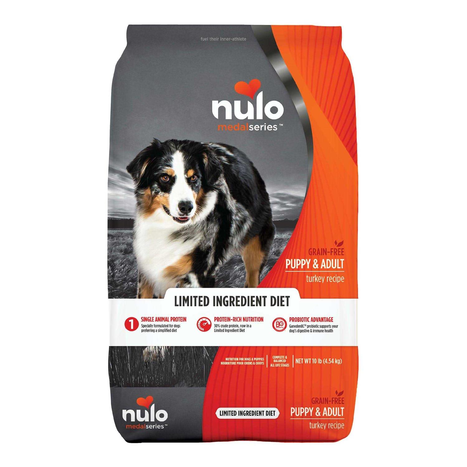 Nulo MedalSeries Puppy & Adult Dog Food Grain Free Limited Ingredient Turkey