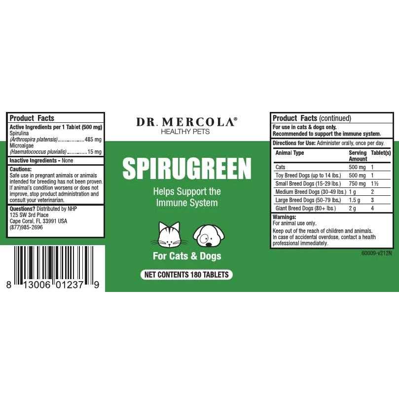 Dr. Mercola SpiruGreen for Cats & Dogs