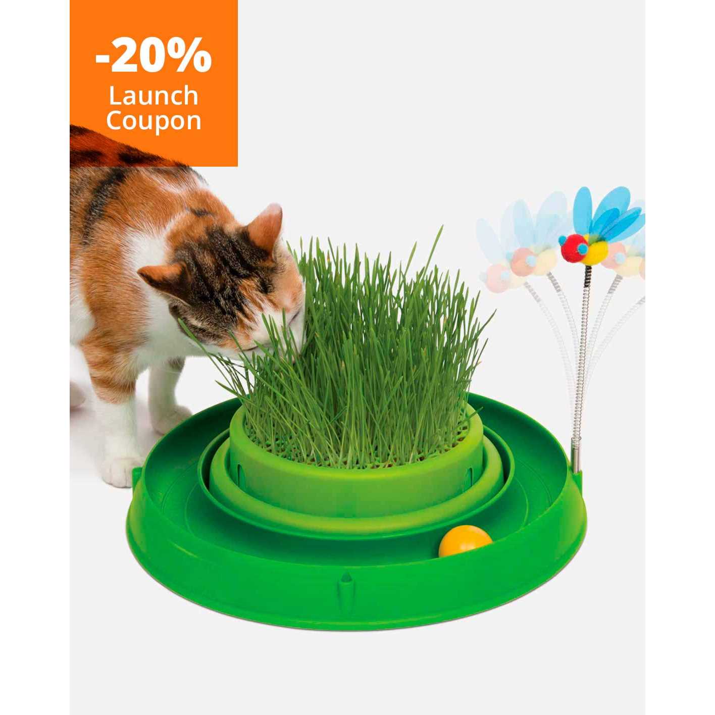 Catit Play Circuit Ball with Massager Cat Toy