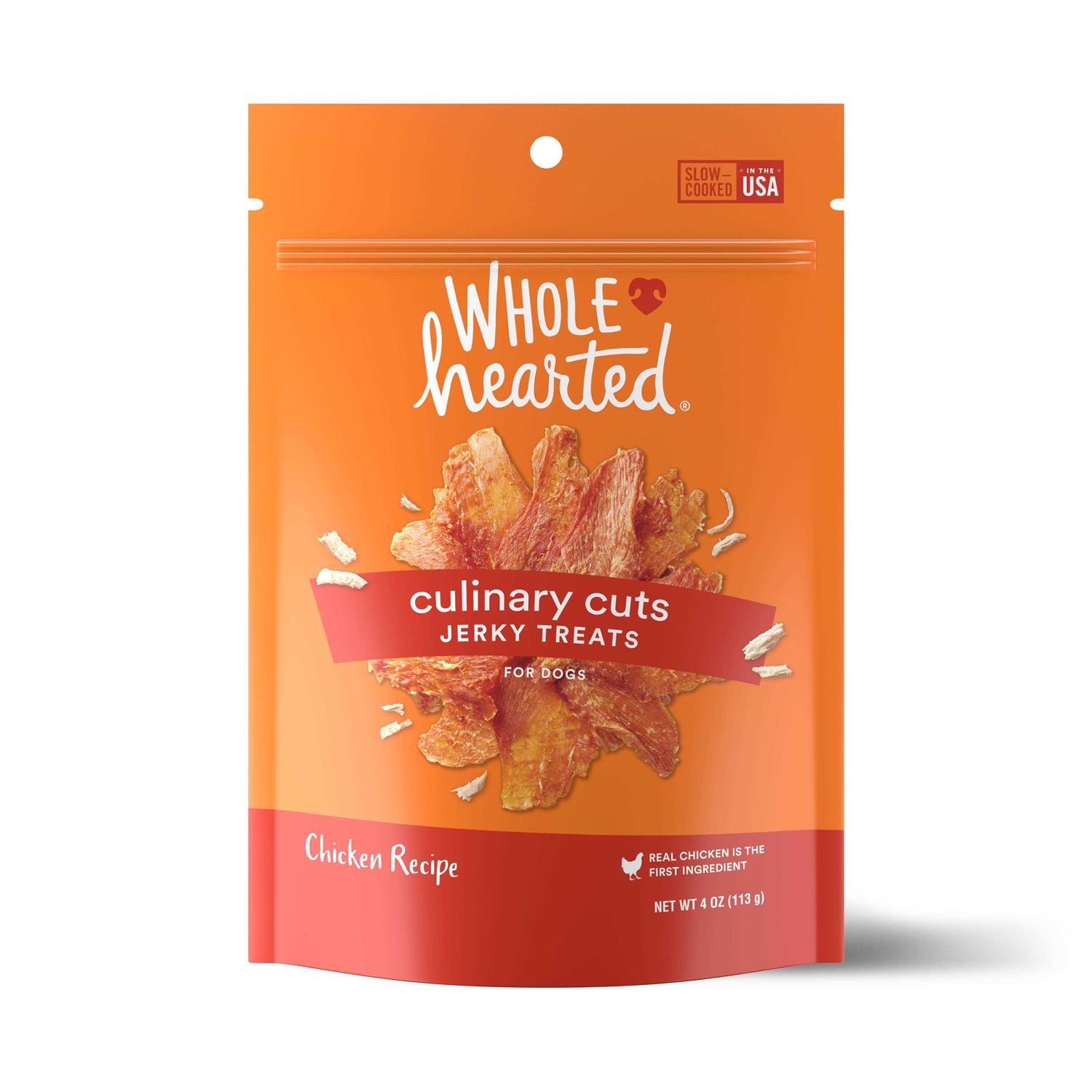 WholeHearted Culinary Cuts Chicken Recipe Jerky Dog Treats
