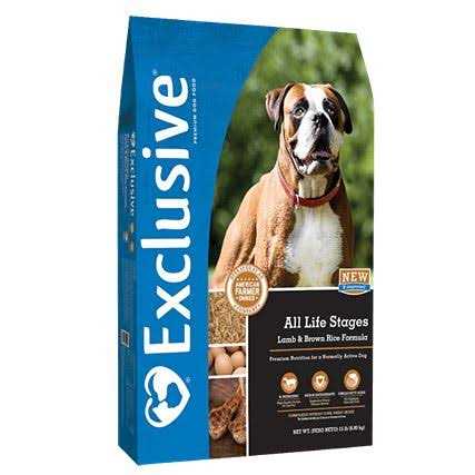 Exclusive Dog Food All Life Stages Lamb Brown Rice
