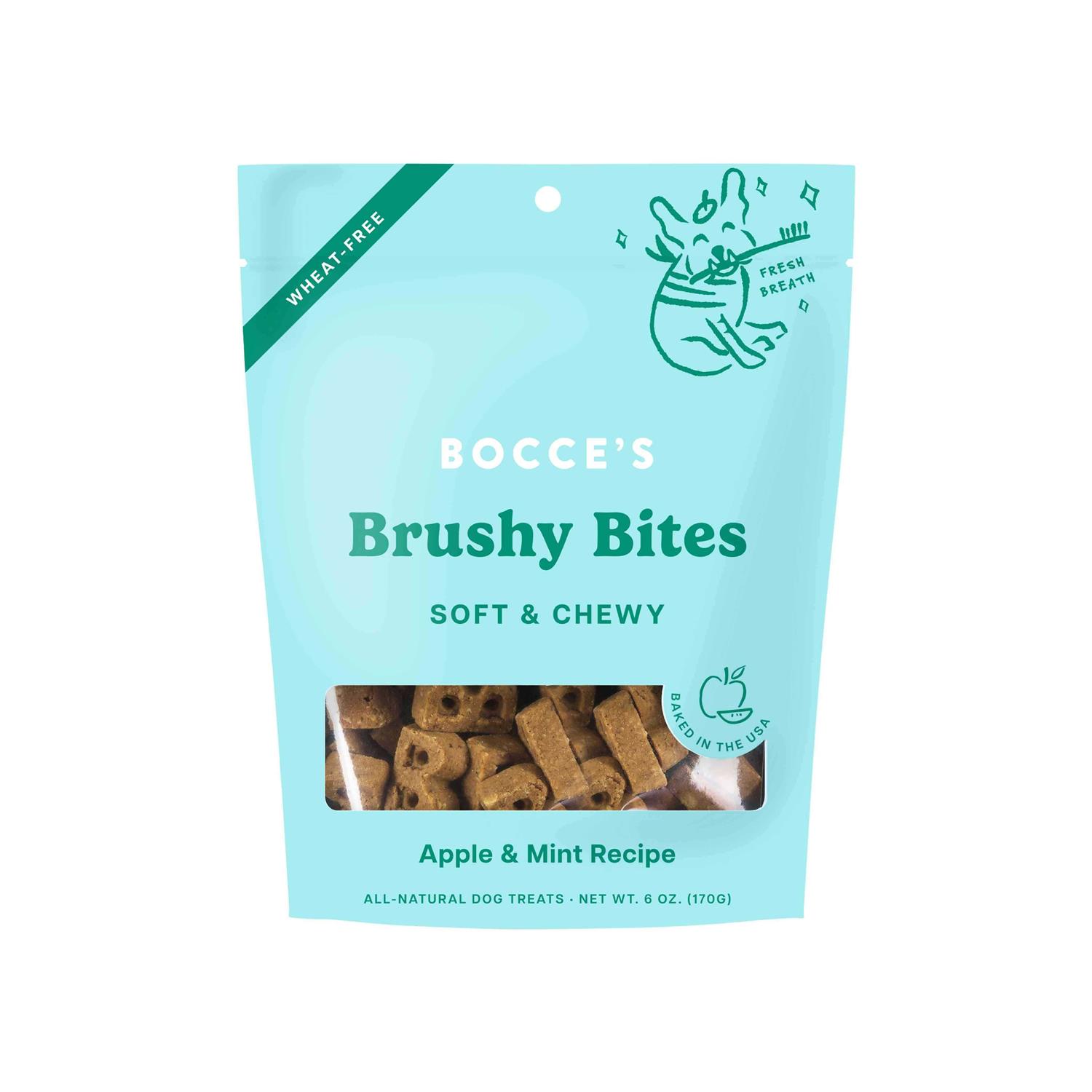 Bocce’s Bakery Brushy Bites Soft & Chewy Dog Treats