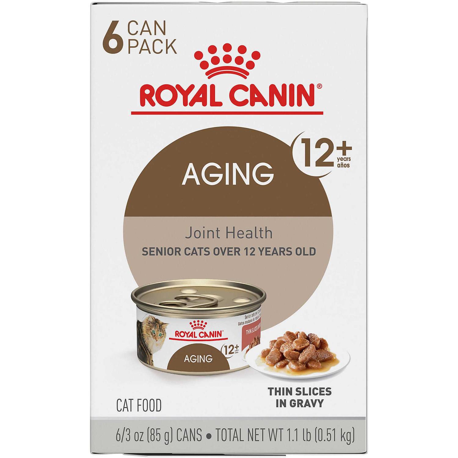 Royal Canin Aging 12+ Thin Slices in Gravy Canned Cat Food
