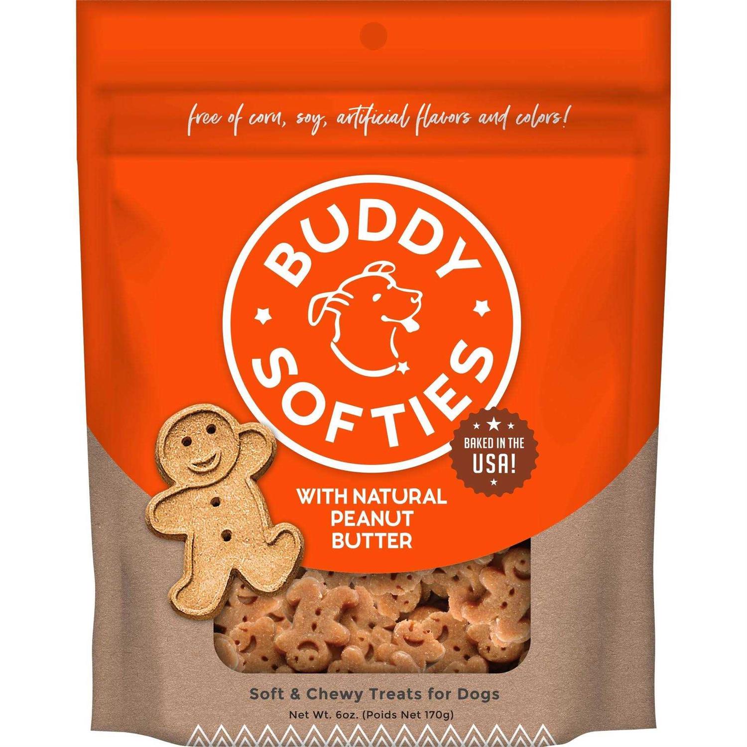 Buddy Biscuits Peanut Butter Soft and Chewy Dog Treats