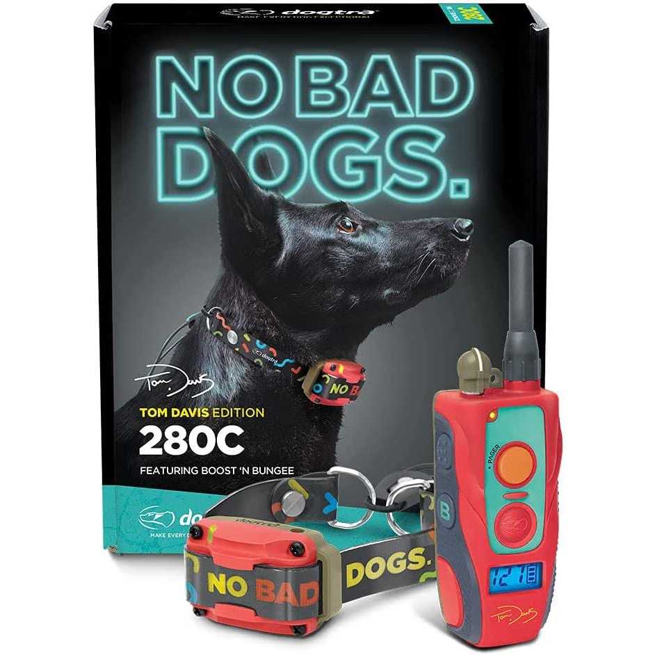 Dogtra Tom Davis 280C Remote Dog Training E-Collar Featuring Boost N’ Bungee Waterproof 127-Level 1/2-Mile Range