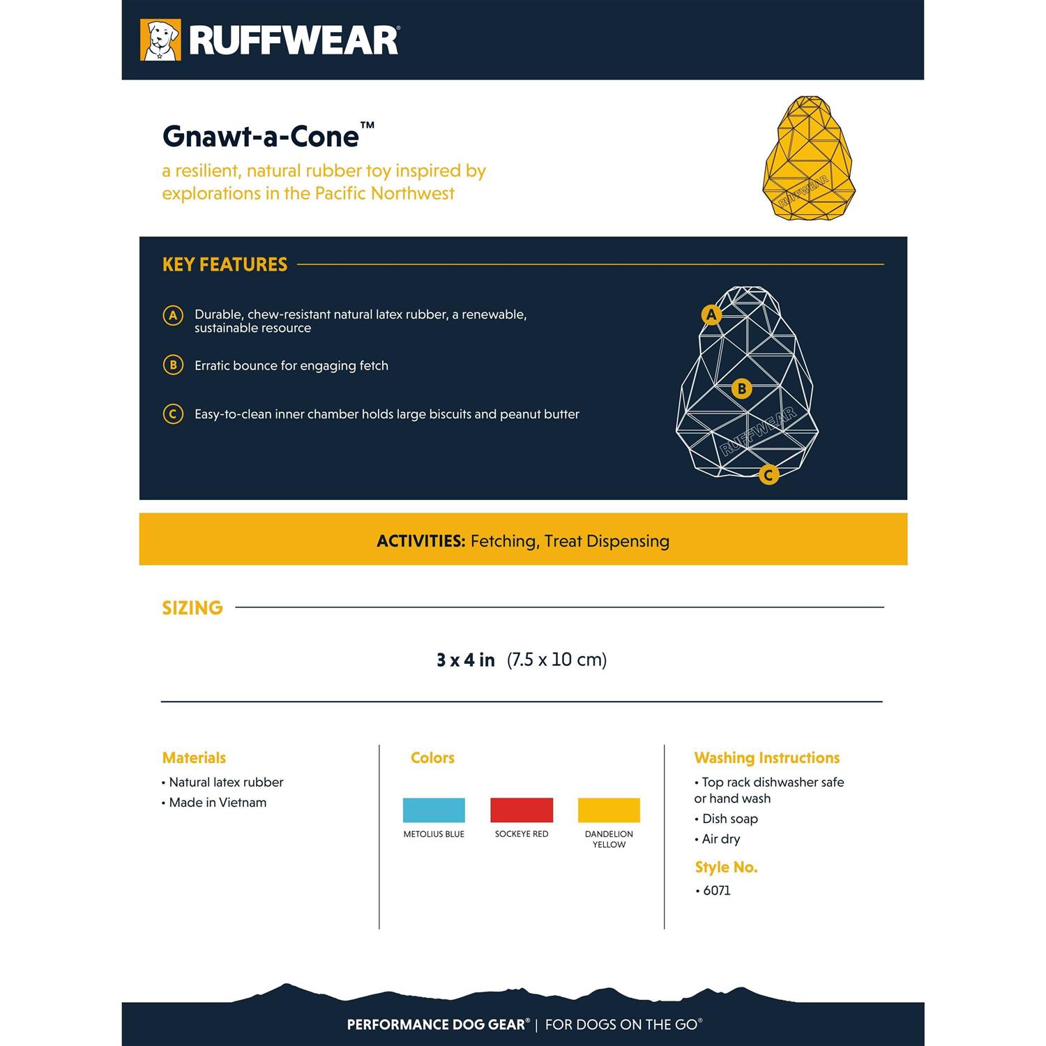 Gnawt-a-Cone Toy Ruffwear