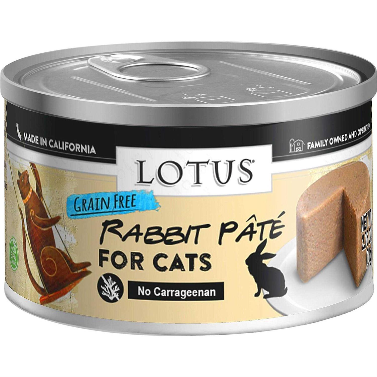Lotus Grain Free Rabbit Pate Canned Cat Food