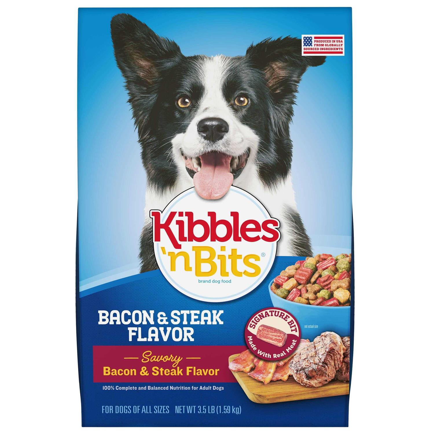 Kibbles ‘n Bits Bacon & Steak Dry Dog Food