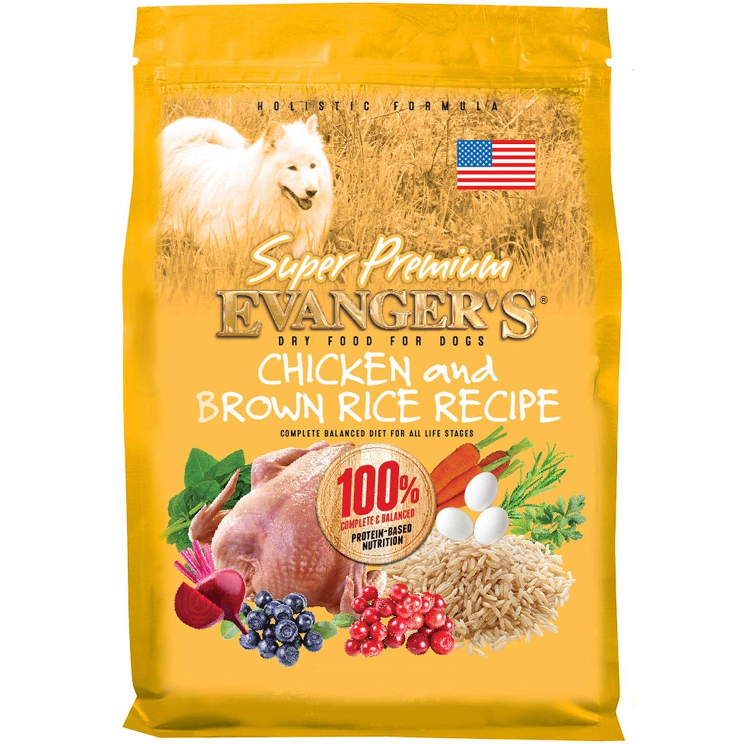 Evanger’s Super Premium Chicken with Brown Rice Dry Dog Food