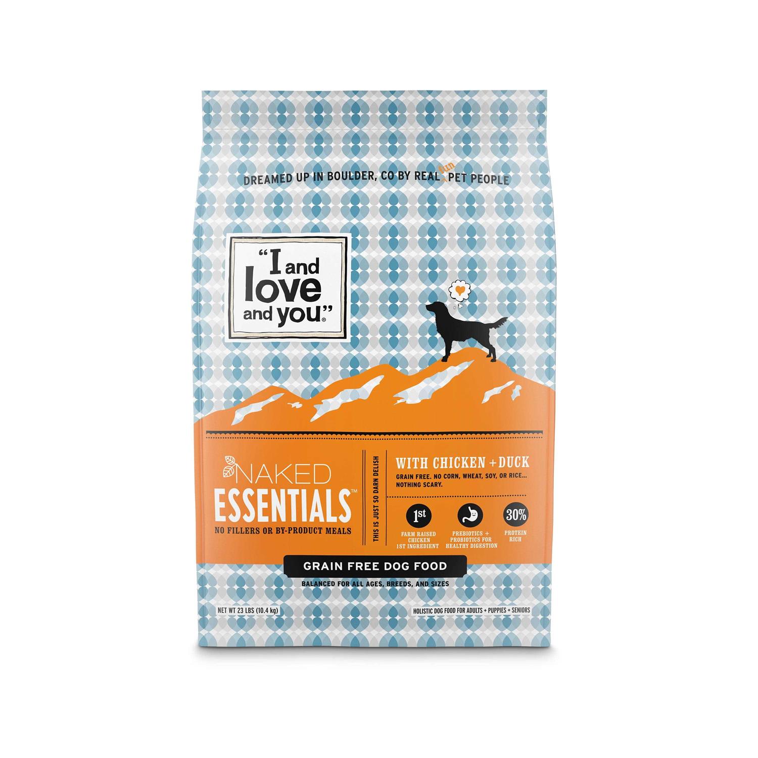 I and Love and You Naked Essentials Dry Dog Food Chicken Duck