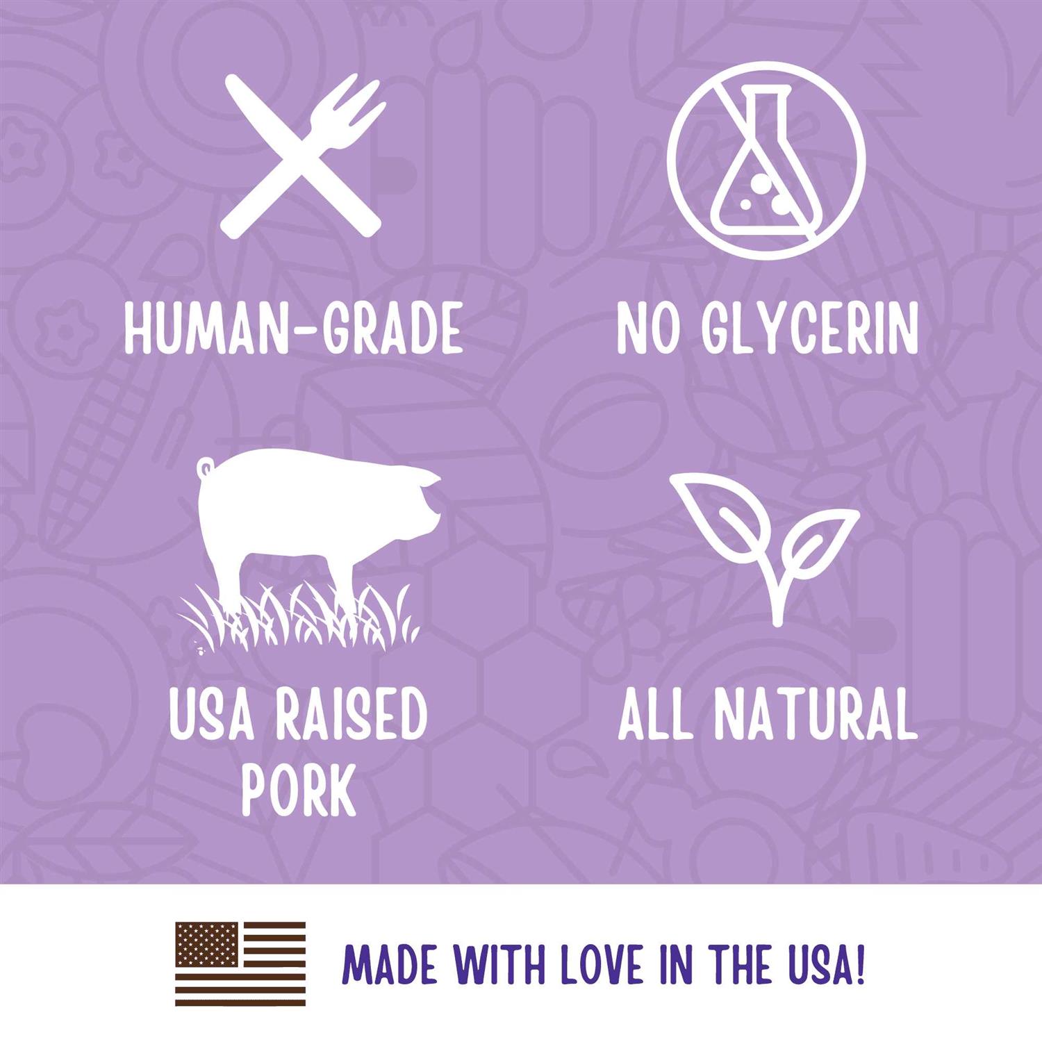 Full Moon Natural Cut Pork Jerky Dog Treats