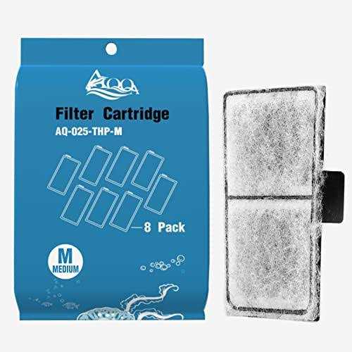 AQQA 8 Pack Aquarium Filter Cartridge Replacement Fish Tank Filter Cartridge Aquarium Internal Filter