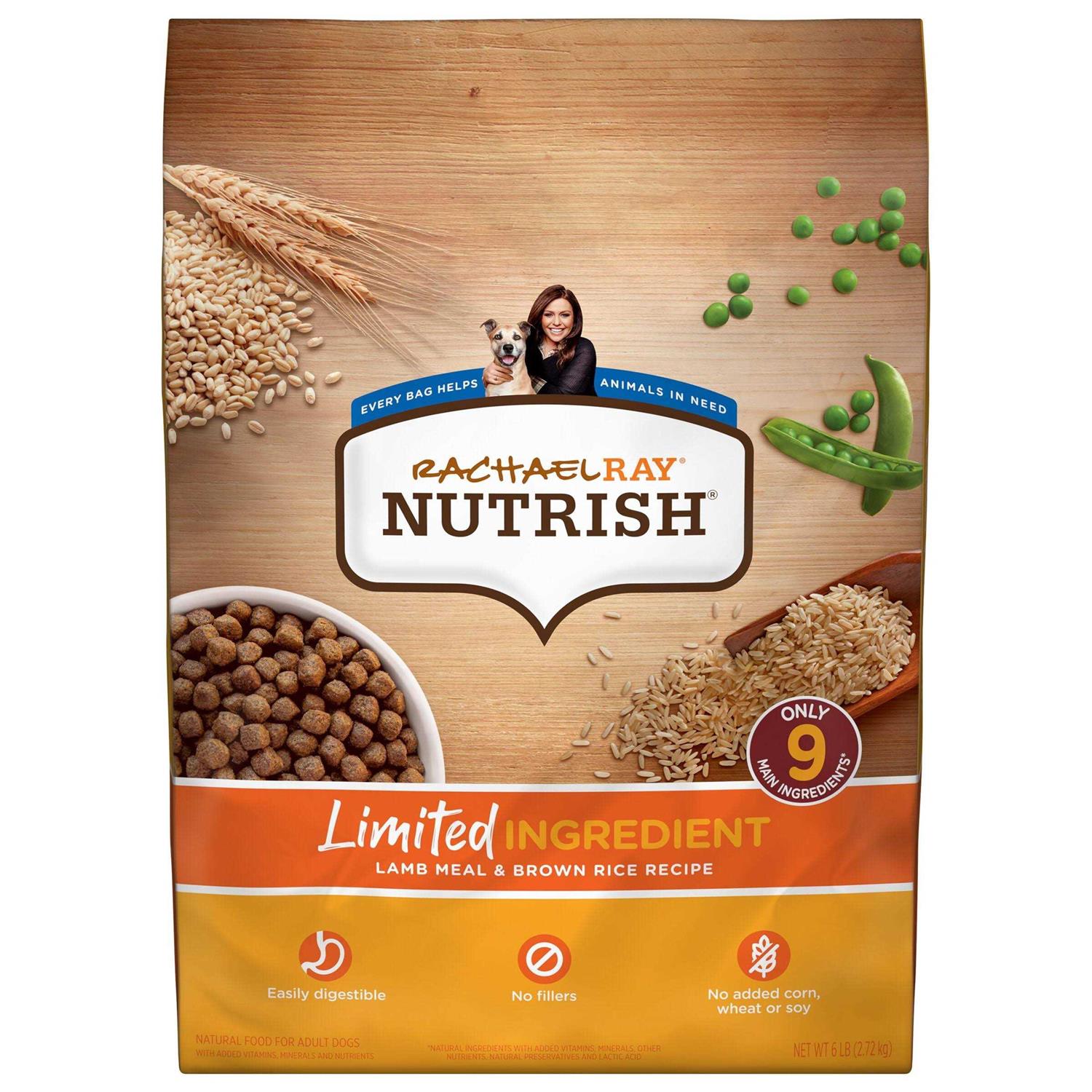 Rachael Ray Nutrish Lamb Meal & Brown Rice Recipe Dry Dog Food