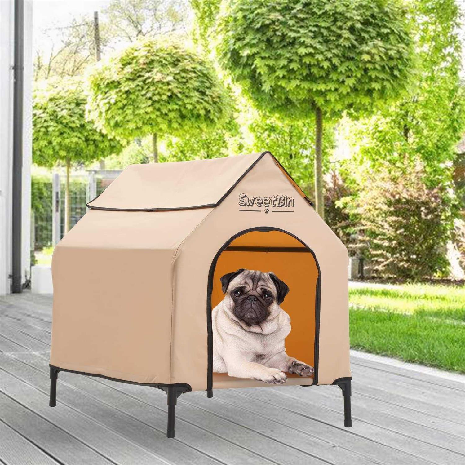 SweetBin Dog Houses Dogs Outside with Waterproof