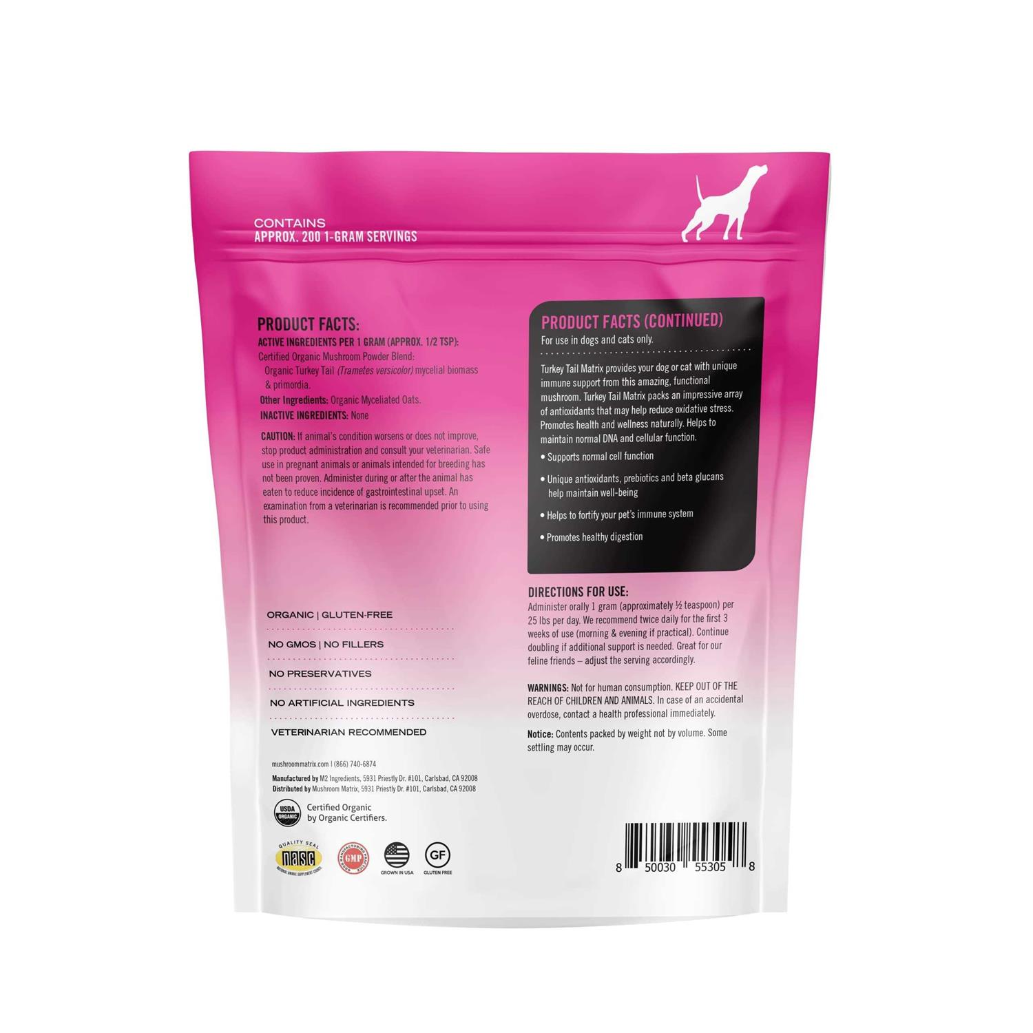 Canine Matrix Turkey Tail Mushroom Supplement