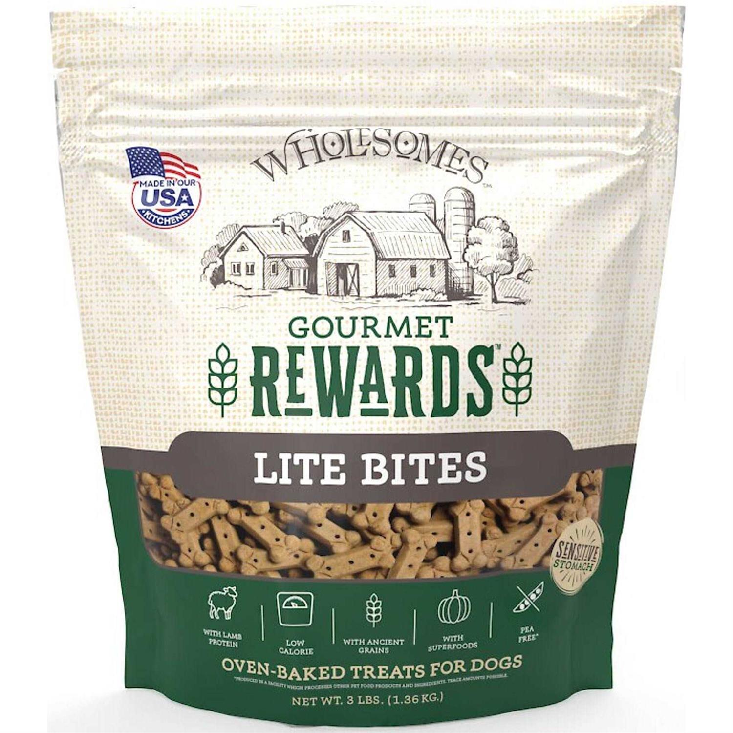 Wholesomes Rewards Lite Bites Dog Biscuits 3lbs