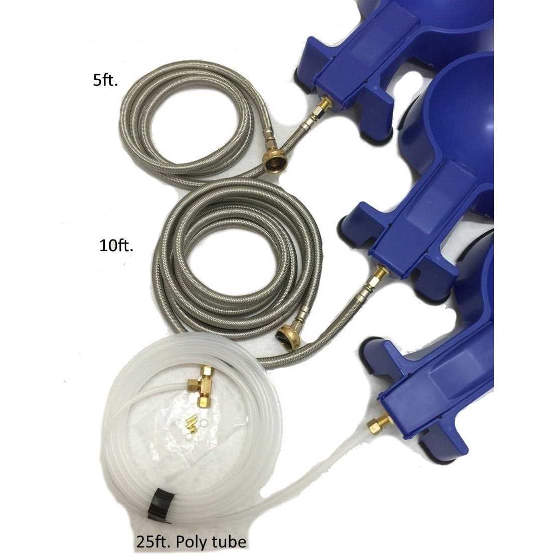 Easy-Clean Water Bowl The Easy-Clean Auto-Fill Water Bowl For Dog with Long Stainless Steel Hose