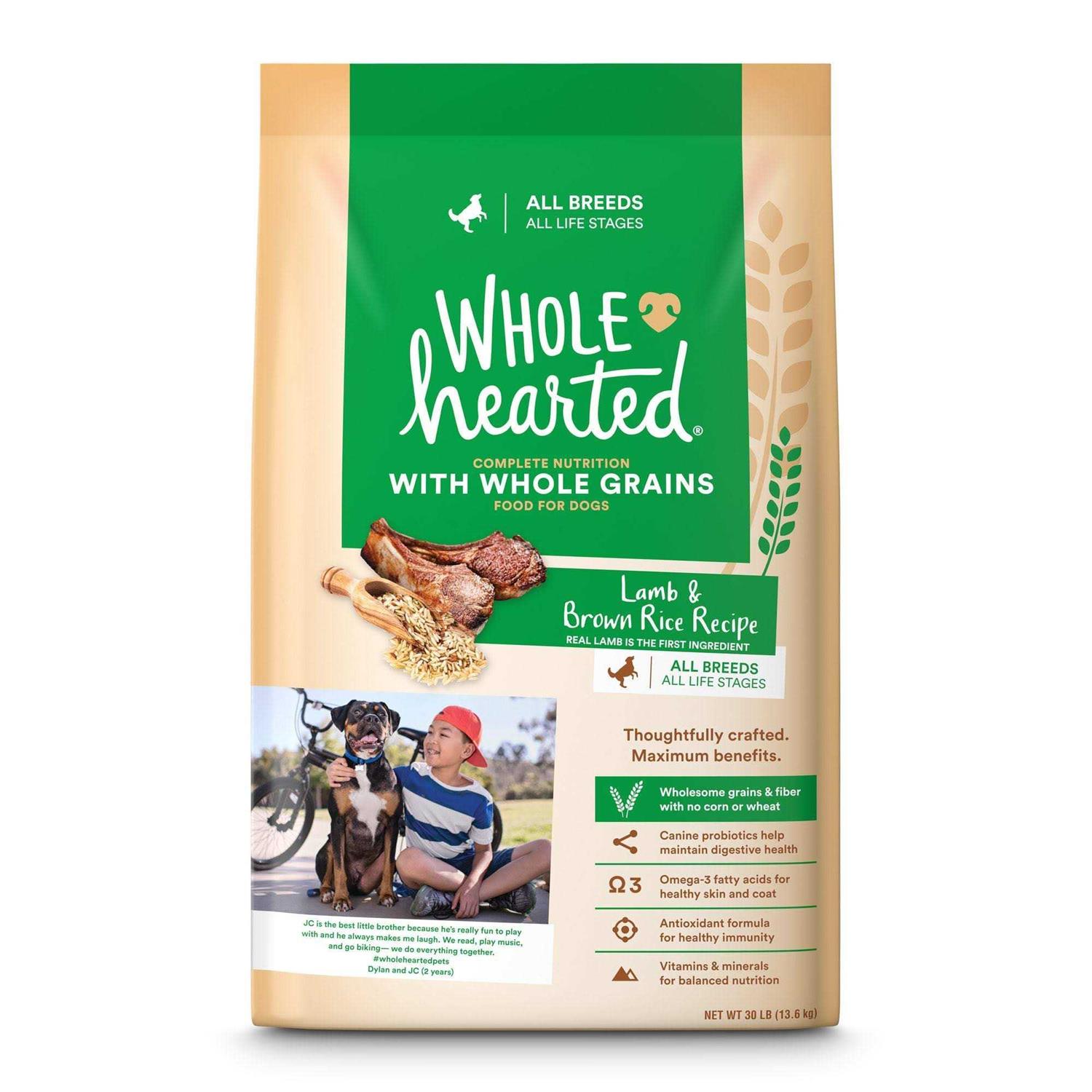 WholeHearted Lamb & Brown Rice Recipe with Whole Grains Dry Dog Food