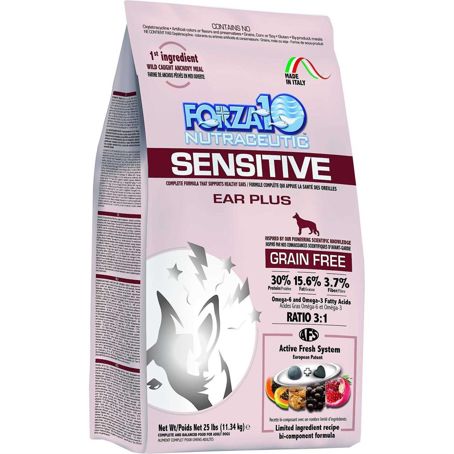 Forza10 Sensitive Ear Plus Grain-Free Dry Dog Food