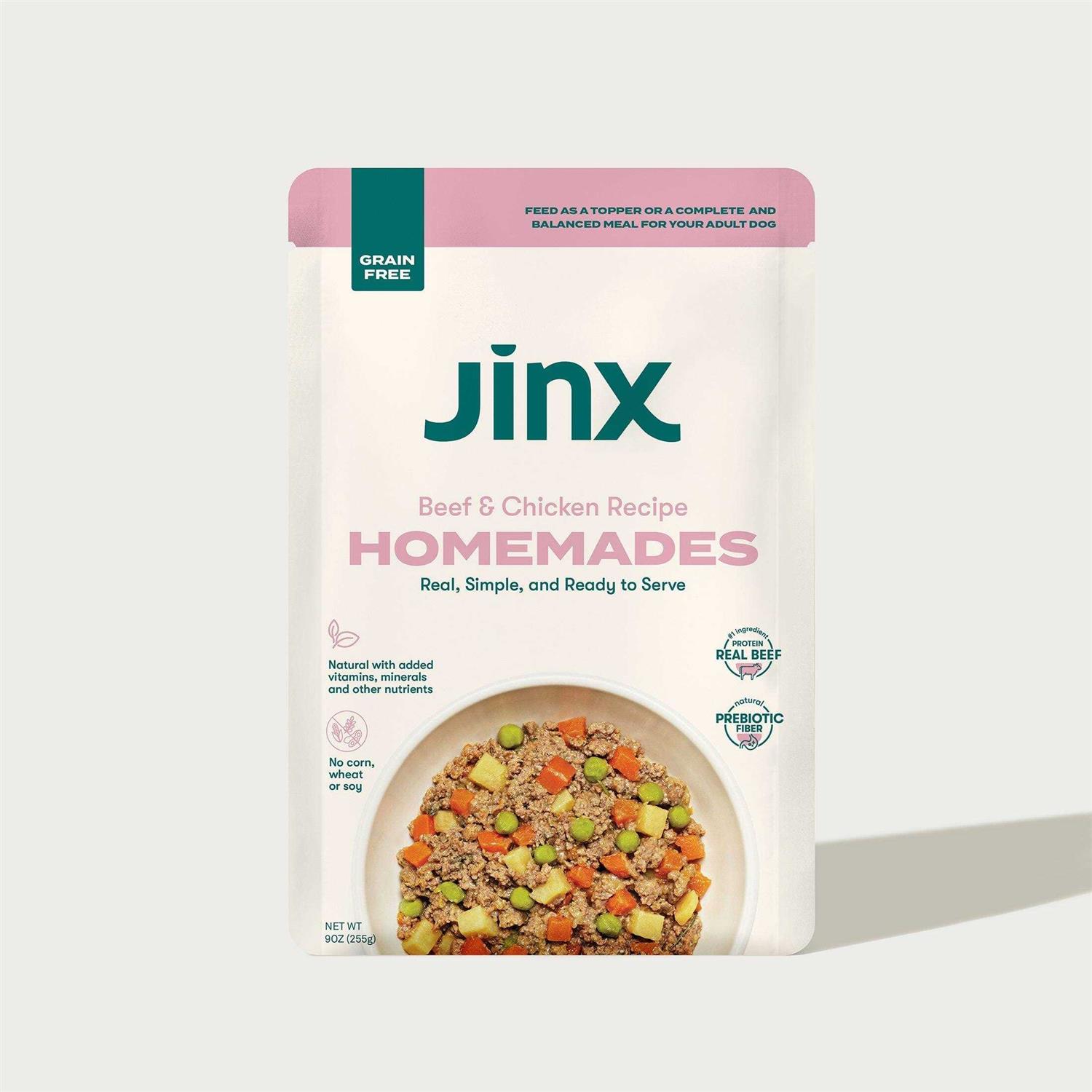 Jinx Homemades Beef & Chicken Recipe Wet Natural Dog Food
