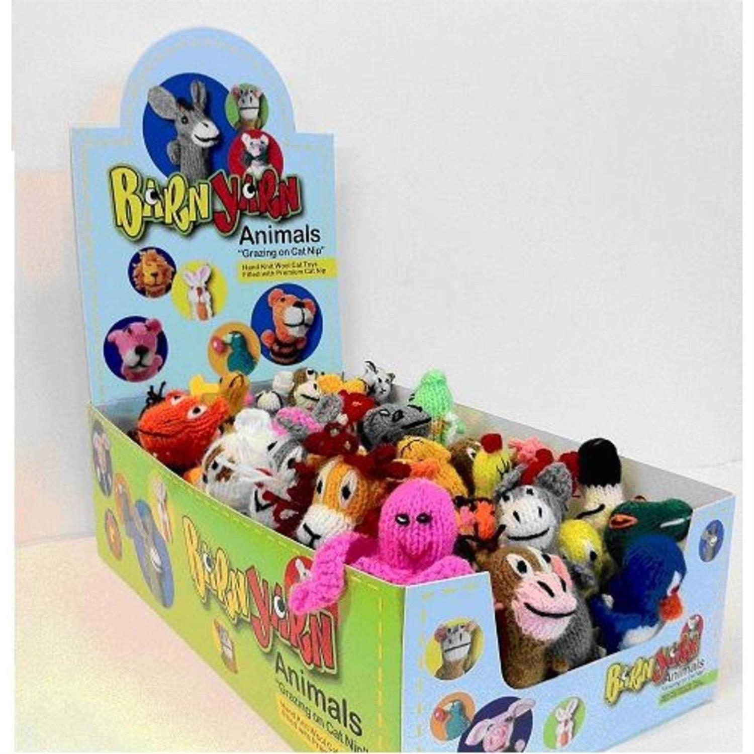 Chilly Dog Barn Yarn Hand Knit Wool Cat Toy with Catnip