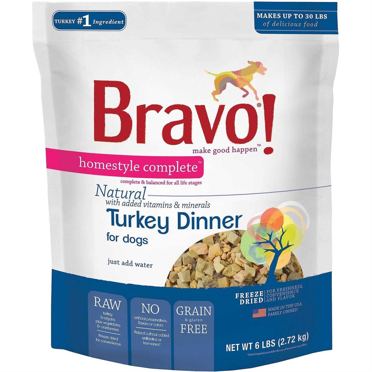Bravo! Homestyle Complete Turkey Dinner Freeze-Dried Dog Food