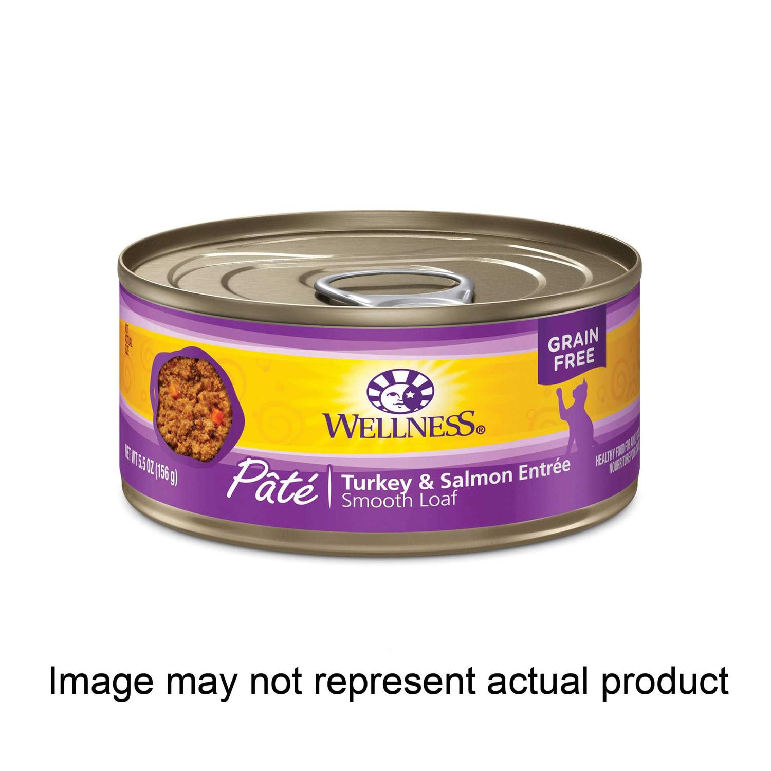 Wellness Complete Health Turkey & Salmon Pate Canned Cat Food 12.5 oz