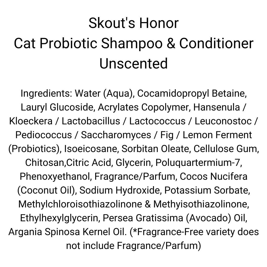 Skout’s Honor Probiotic Cat Shampoo Conditioner